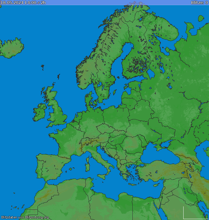 Blitzkarte Europa 18.05.2024 (Animation)