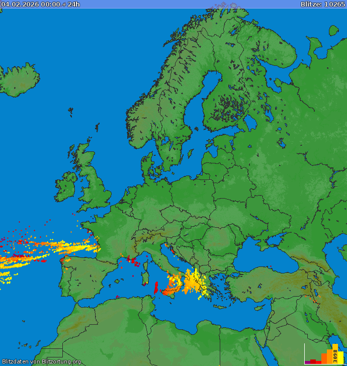 Blitzkarte Europa 04.02.2026
