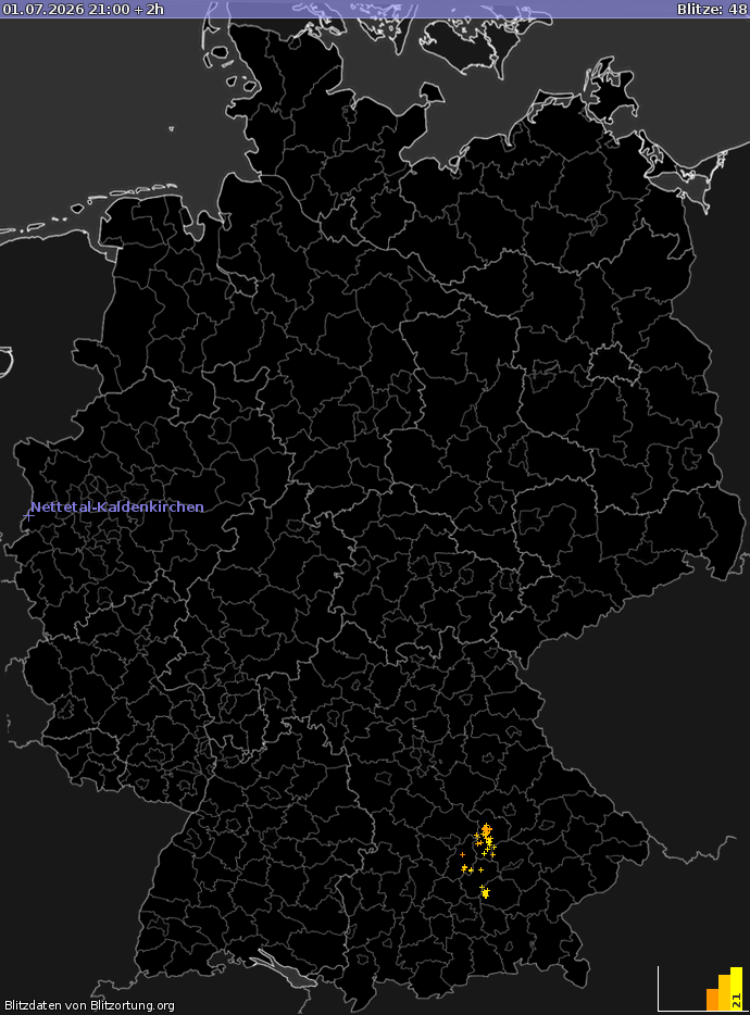 Blitzkarte Deutschland 01.07.2026 (Animation)