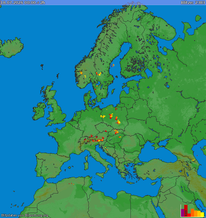 Blitzkarte Europa 18.07.2026 (Animation)