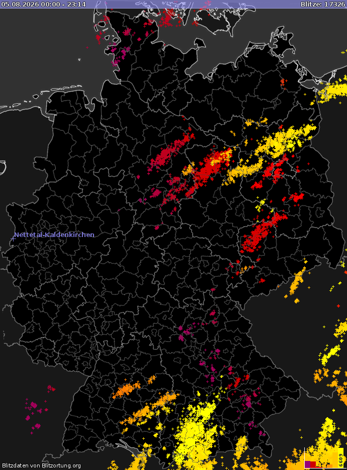 Blitzkarte Deutschland 05.08.2026