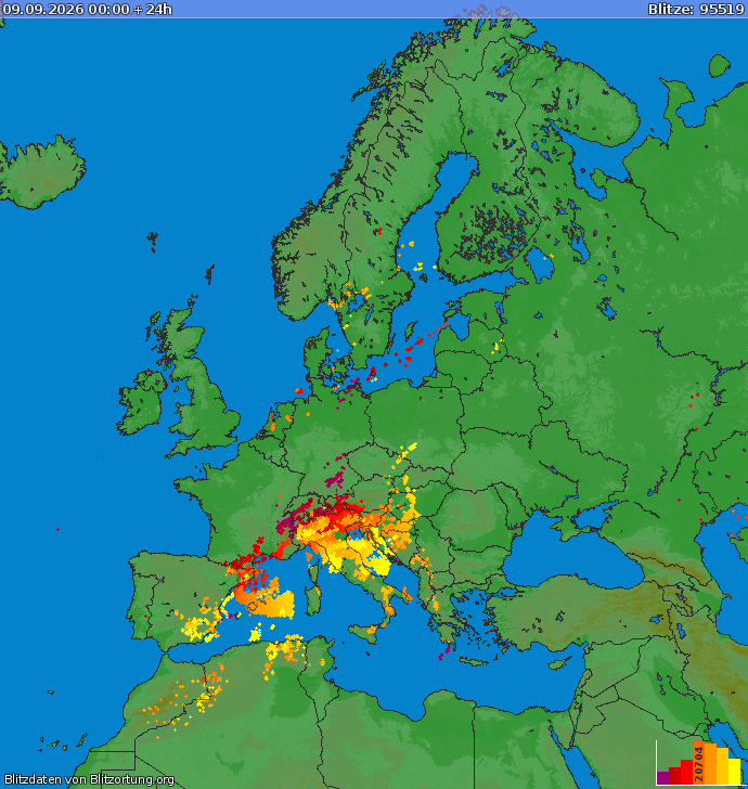Blitzkarte Europa 09.09.2026