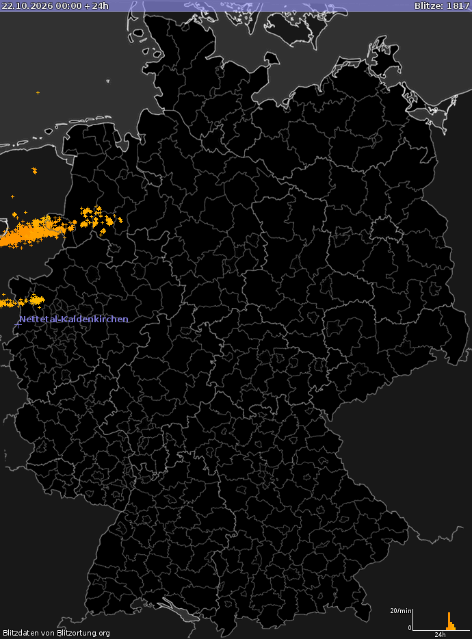 Blitzkarte Deutschland 23.10.2026