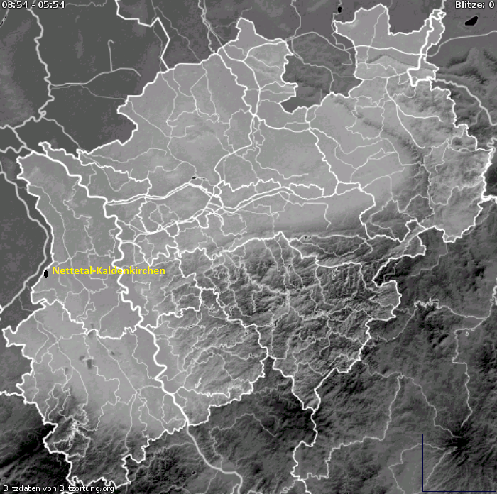 Mappa dei fulmini NRW 18.05.2024 14:04:49