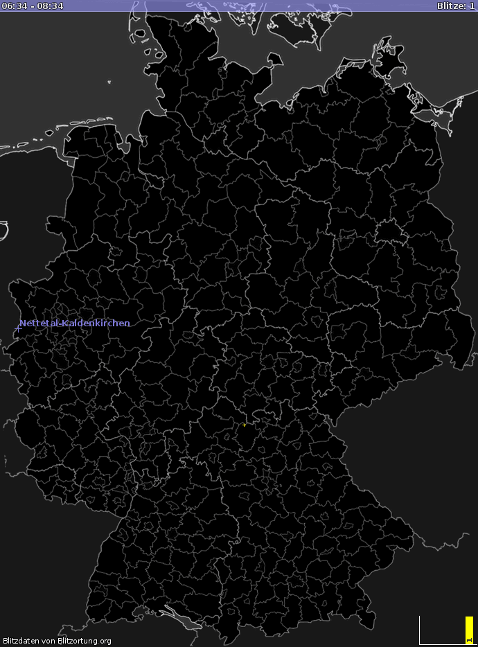 Carte de la foudre Allemagne 11/05/2024 07:25:02